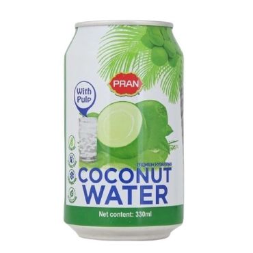 Pran Coconut Water With Pulp Can, 300Ml, 24 Pieces Per Carton